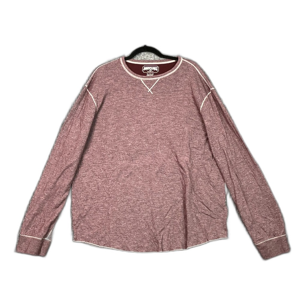 American Eagle Outfitters Shirt Mens 2XL Space Dye Crew Neck Long Sleeve Corpore